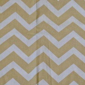 FABRIC - NEW - Lg Chic Fabric Yellow & White Chevron Print